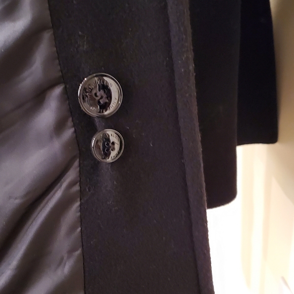 Anne Klein Black Wool Coat - Picture 5 of 12